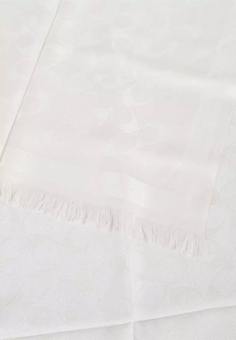 Women's Scarf in White 29CO100562