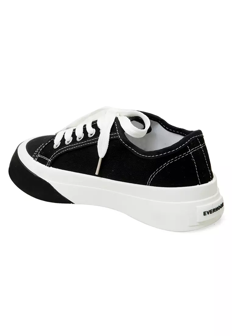 Sepatu Sneakers Women Tali Ikat Casual Premium Quality - Hitam