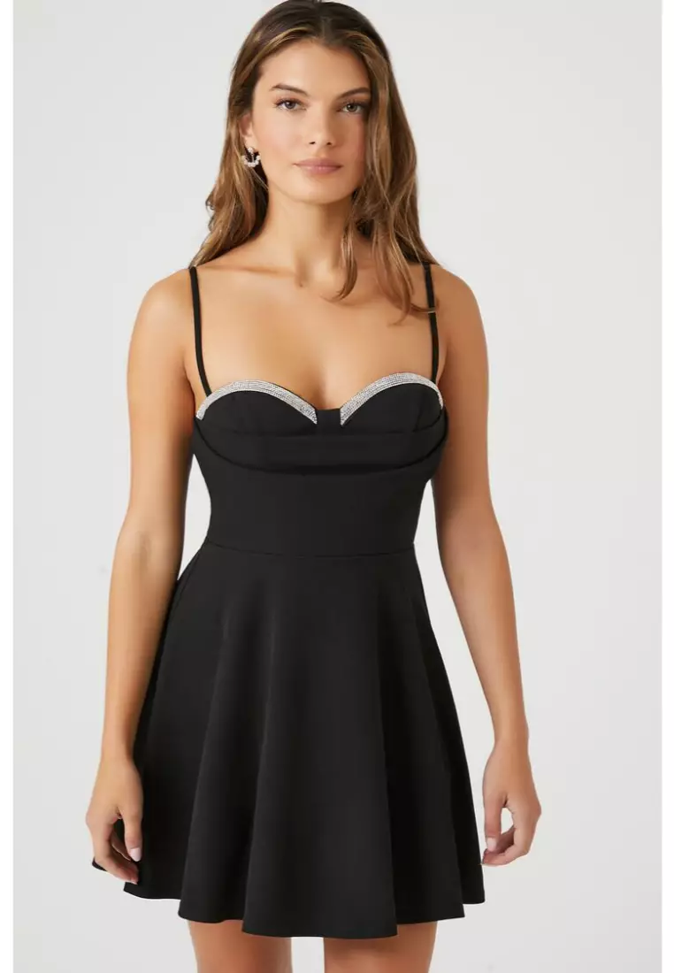 Forever 21 black button cheap up dress