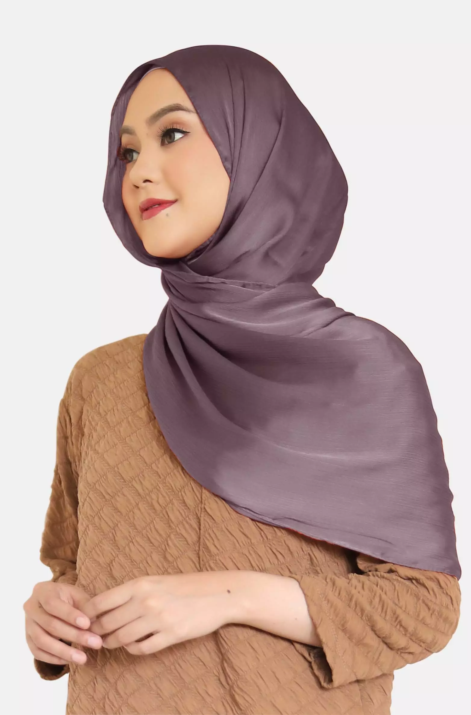 Cravima Silky Shawl | Hijab Pashmina - Rosy Mauve