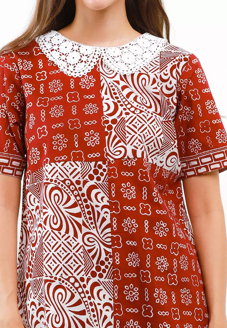 Serena Blouse Batik Katun Wanita