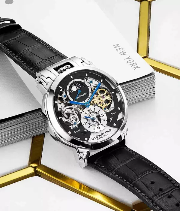 Jam Tangan Pria Automatic Stuhrling Menai 906-02 47mm