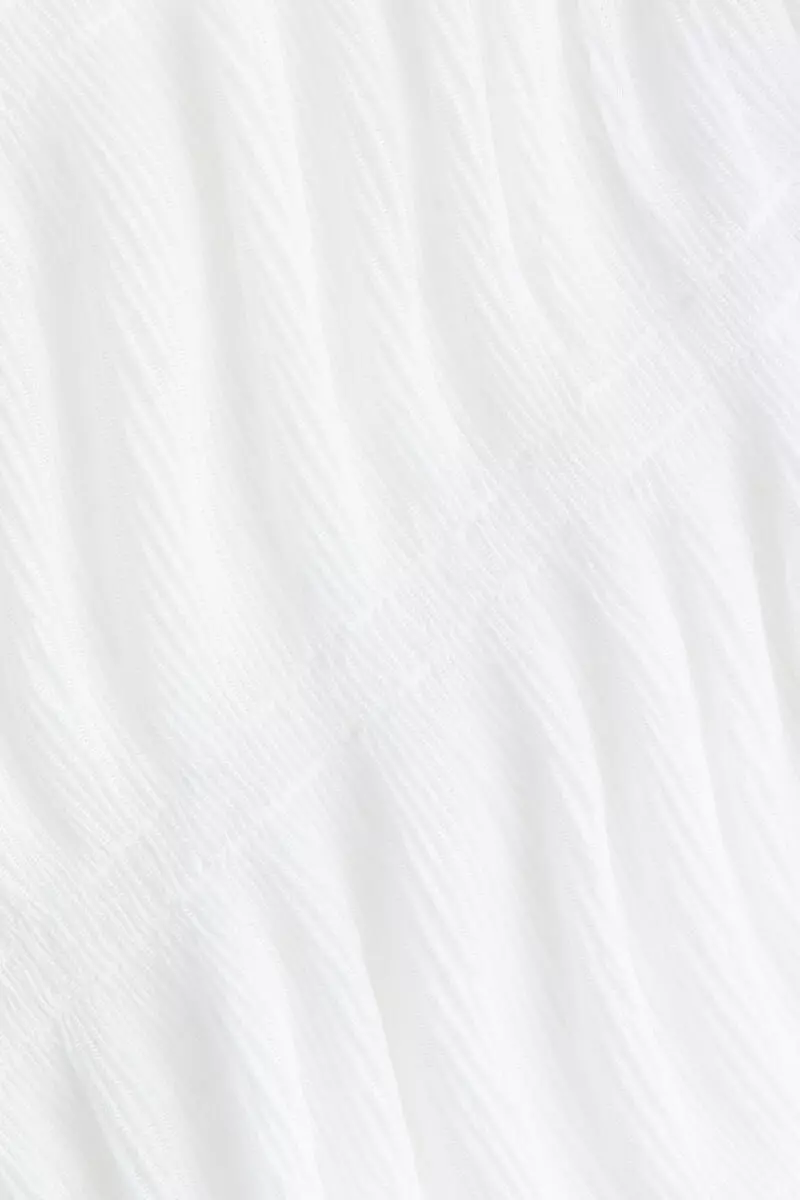 Smocked boat-neck top