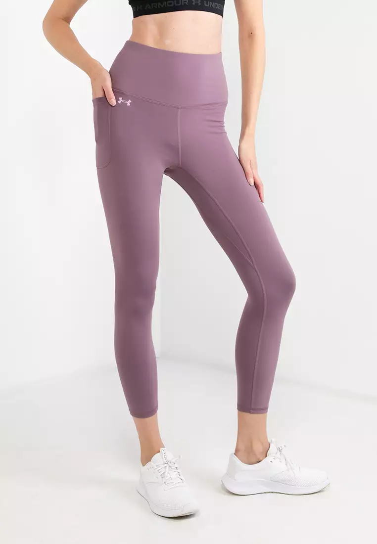 Purple cropped leggings sale