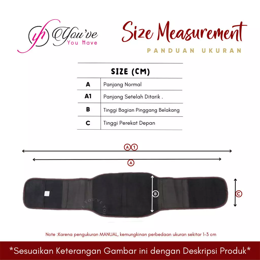 You’ve (YouHave) Korset Pinggang Korset Pelangsing Shapewear Corset Waist Trainer Korset Waist Trainer Dengan Belt Kompresi Extra Long Torso Curvemaker 421