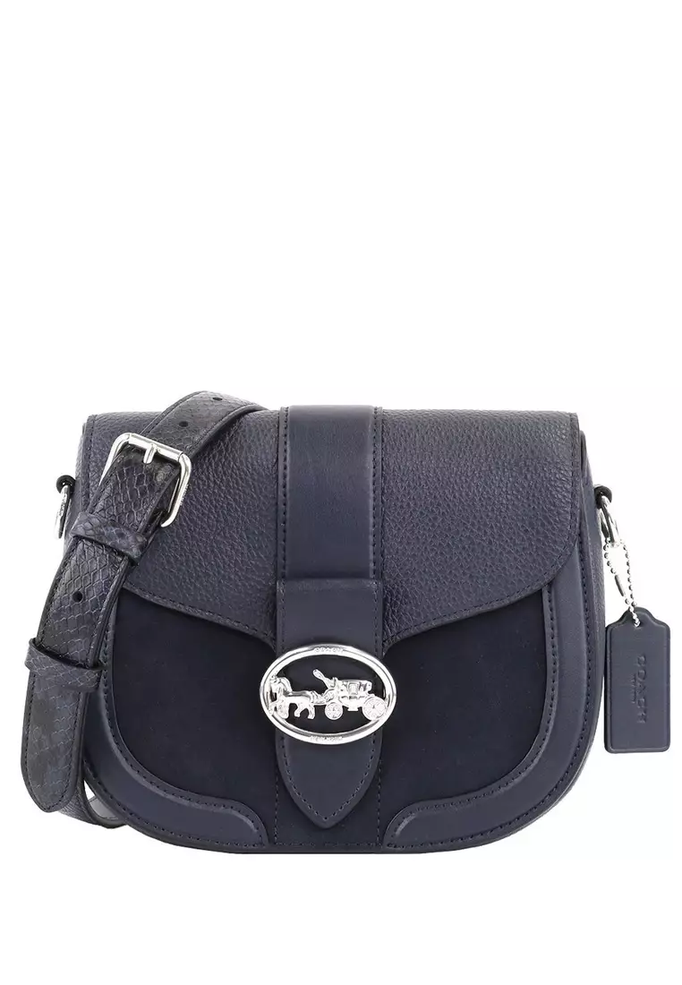 Buy Coach Coach Saddle Bag In Emboss Strap Black 2024 Online
