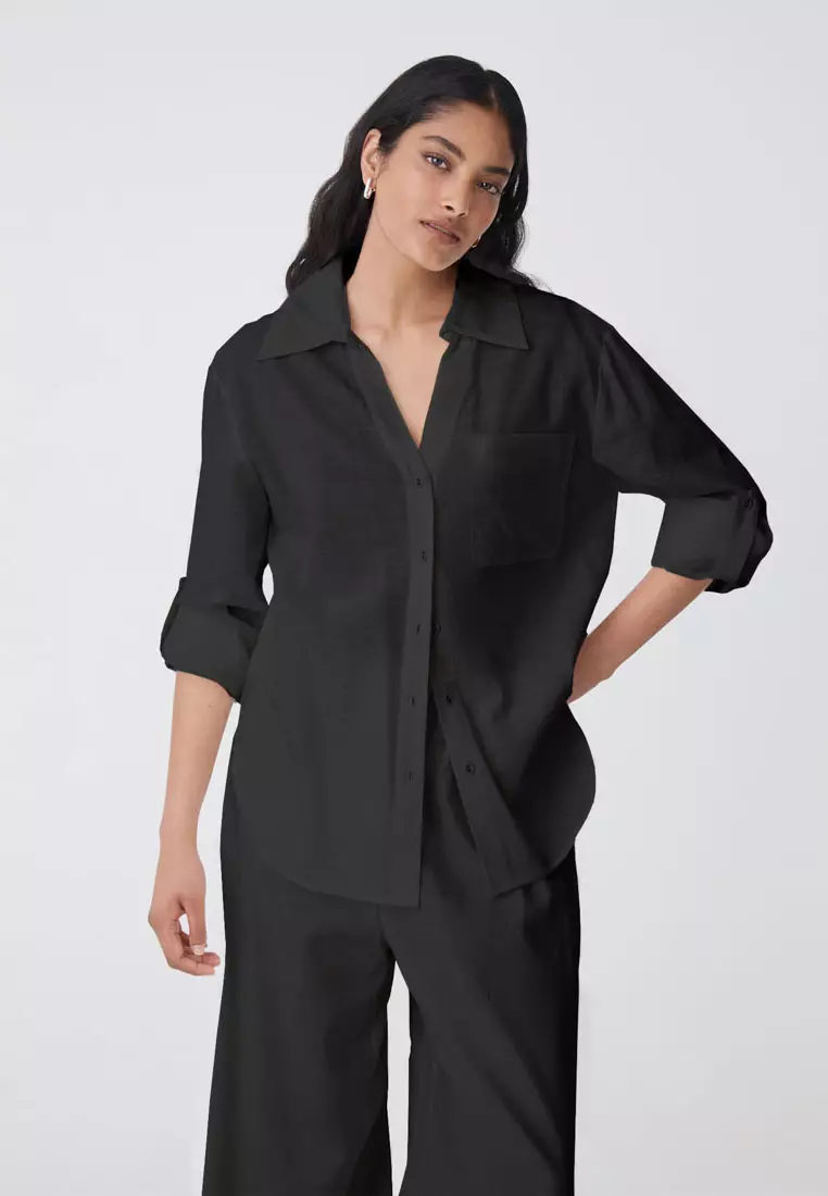 Jazie Tencel Linen Tab Shirt