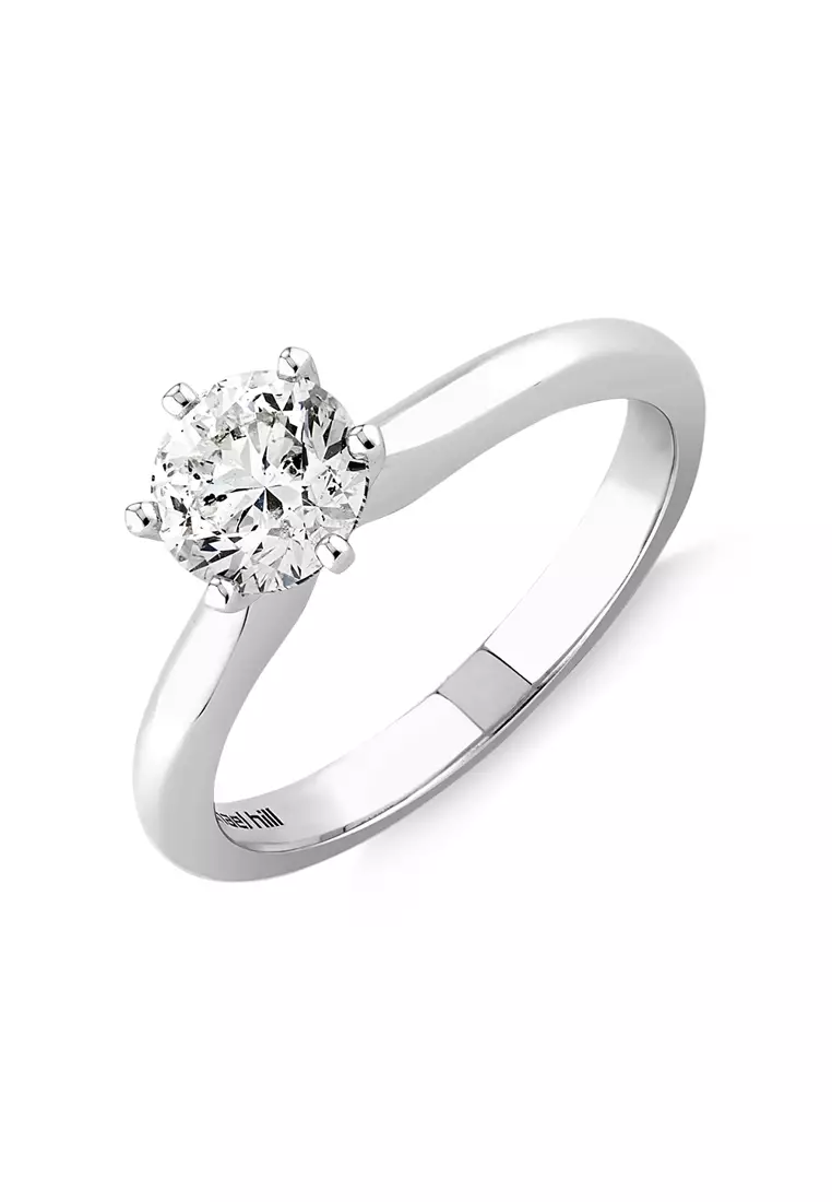 White gold engagement hot sale ring for women