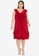 Ashley Collection red Plus Size V Ruffle Neckline Ruffle Hem Dress E5B7BAAF8D44CAGS_1