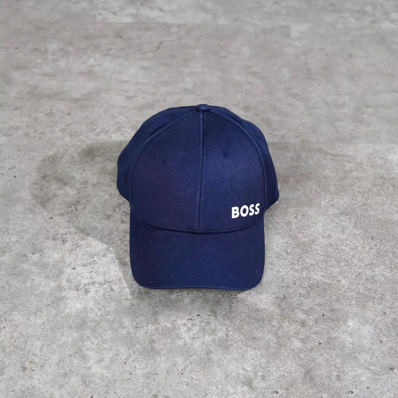 Topi HUGO BOSS GORREESS TEXT SIDE WHITE NAVY CAP 100% ORIGINAL