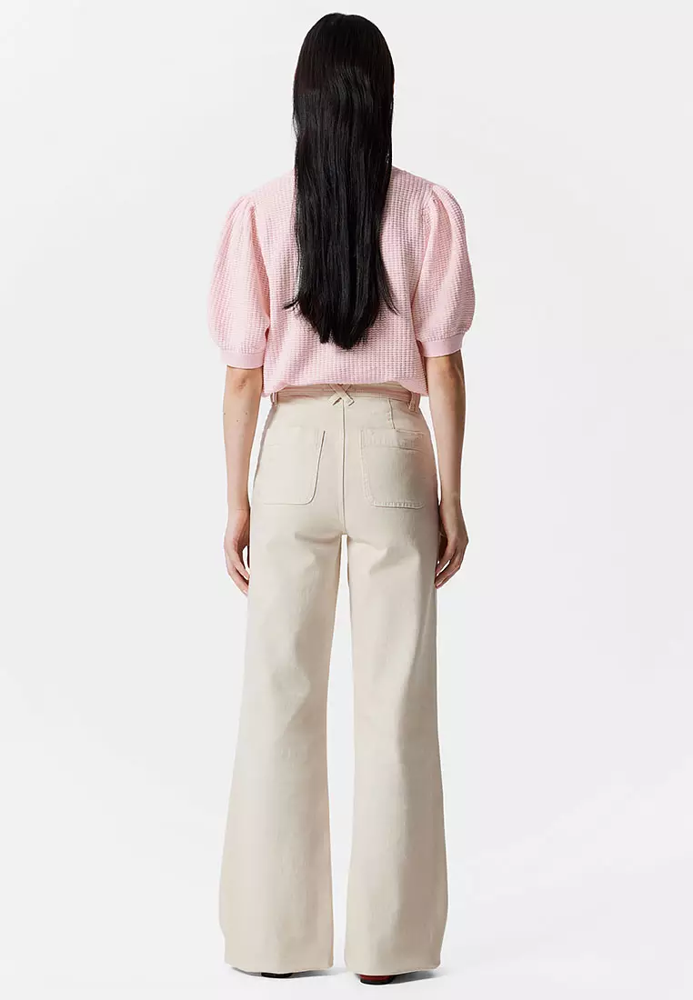 High-Waist Bootcut Jeans