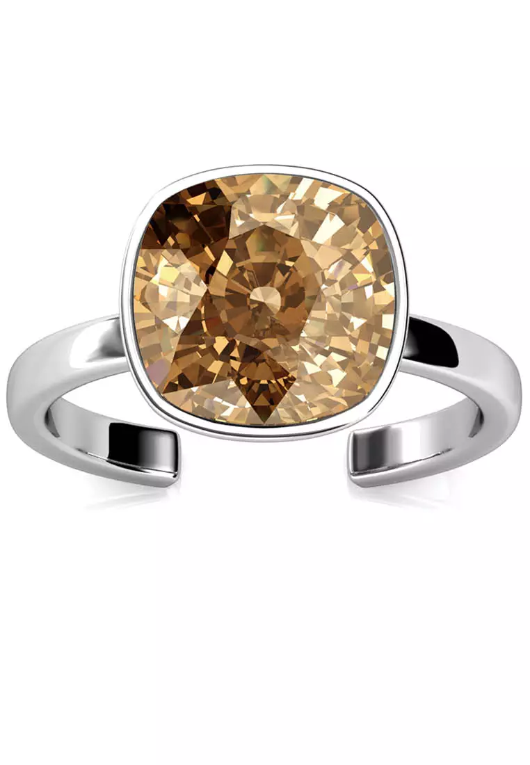 Amethyst Ring Champagne WG - Cincin Crystal by Her Jewellery