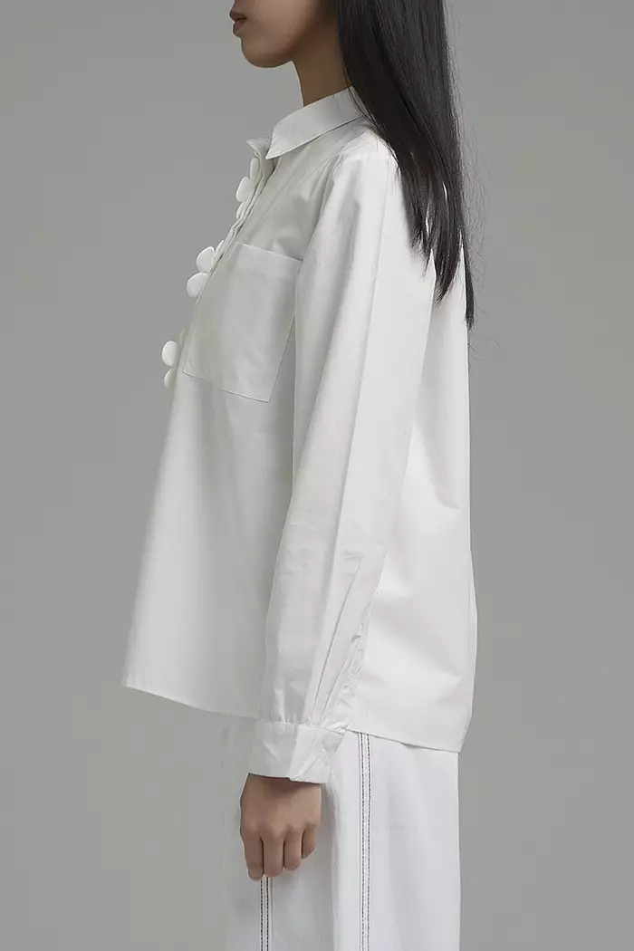 COTTONINK Studio - Atasan Kemeja Wanita Off-white Anselma #StudioSpring2025