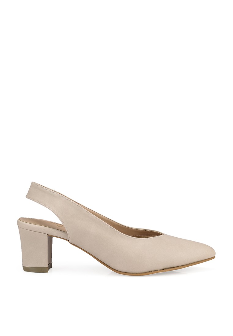 Ruth Beige Sling Back Heels