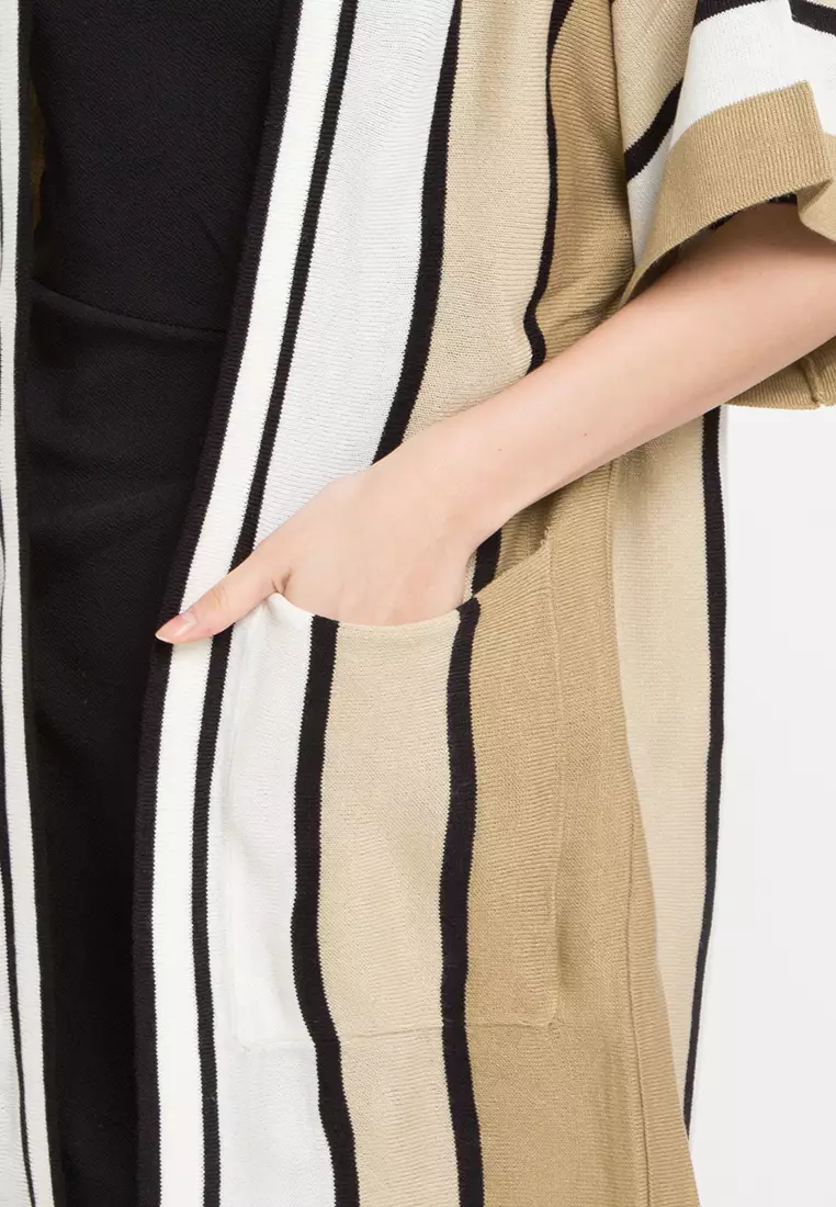 Vertical Stripe Cardigan