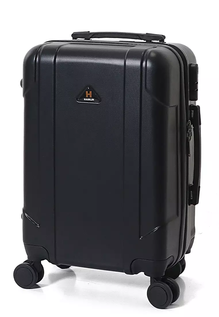 Carlton Koper Hardcase Unisex Size 20 Inch Suitcase Combination Lock Material ABS+PVC Coated ORIGINAL - Black