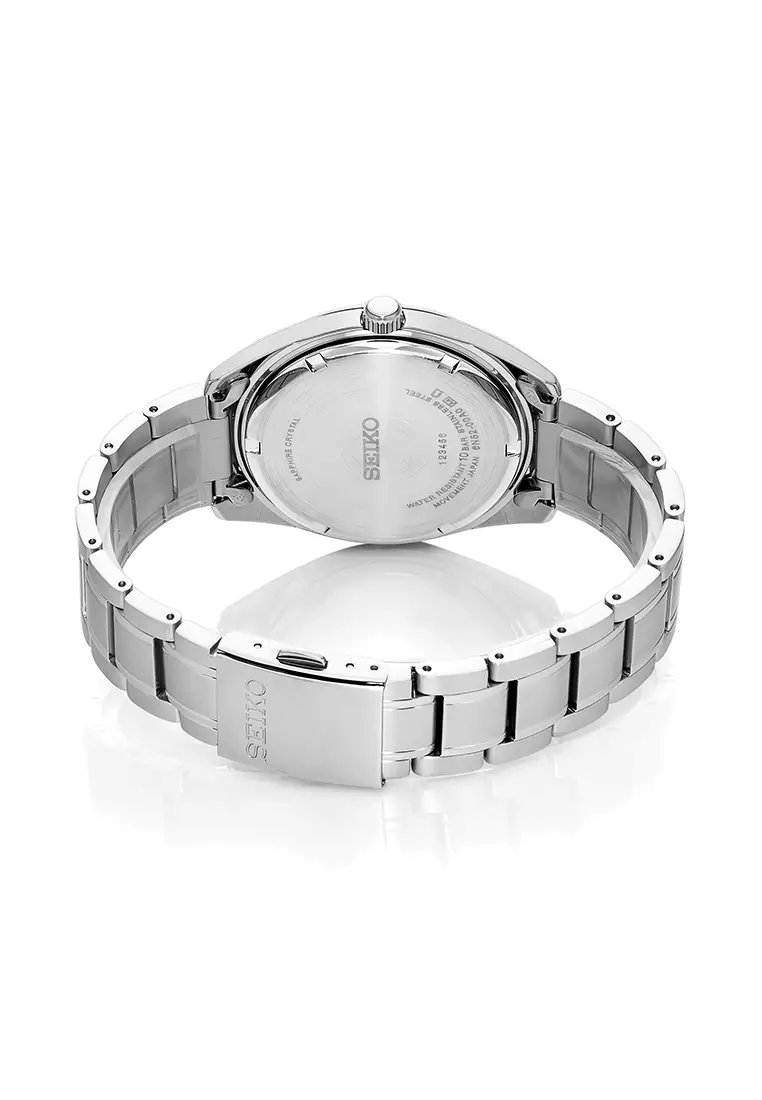 Seiko Quartz Classic Blue Dial Silver Stainless Steel Bracelet Men’s Watch - SUR525P1