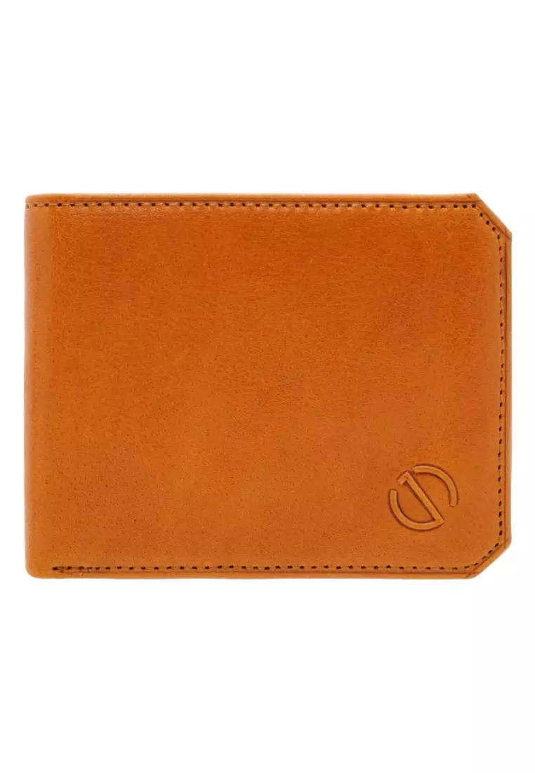 Jack Studio Vegetable Tanned Leather RFID ID Coin Bifod Wallet JWC 30858