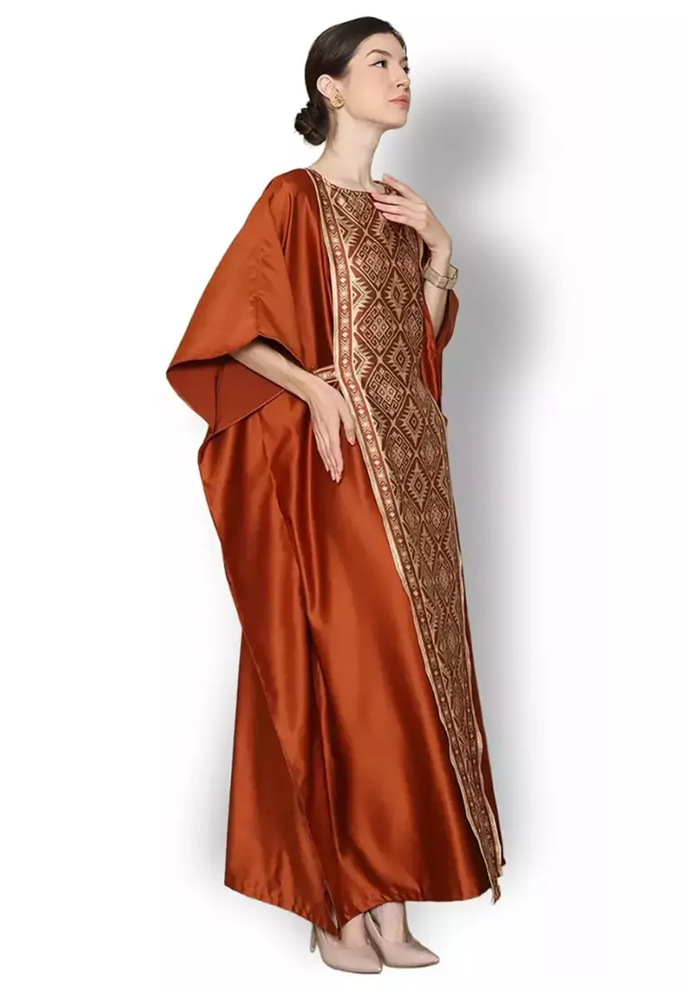 Kanzi Exclusive Short Sleeve Songket Kaftan