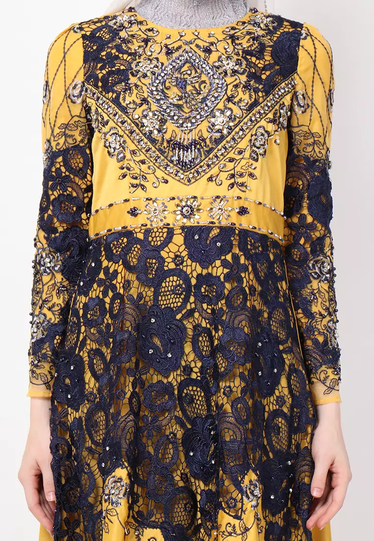 Bibiq Gamis Brokat Satin