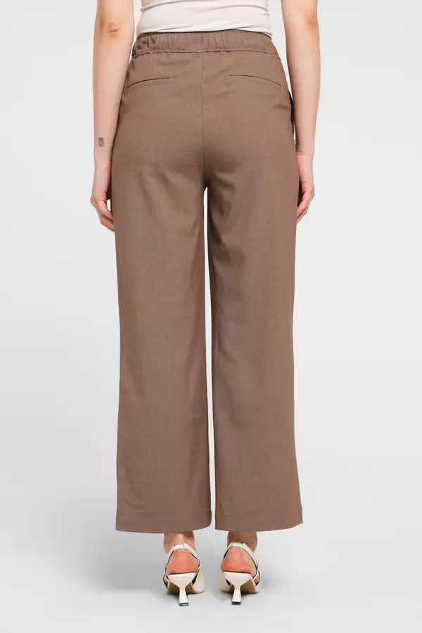 MINIMAL - Lorda - Celana Panjang Lurus Motif Garis - Grey Dark Warna Grey_Dark
