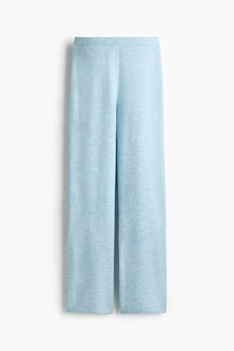 Knitted pull-on trousers