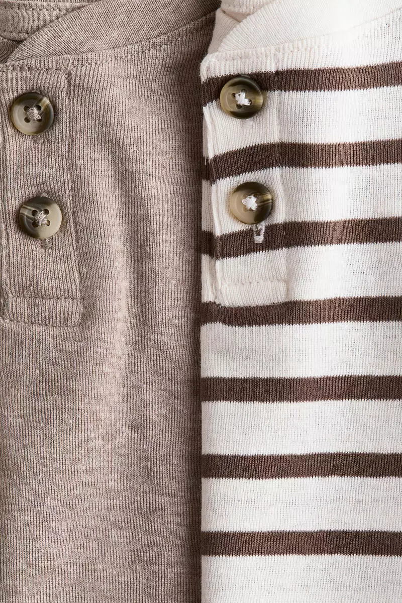 2-pack Henley T-shirts
