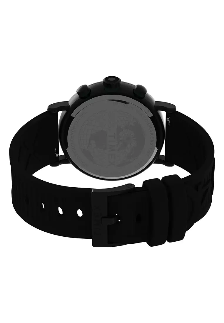 Timex Standard Black Resin Chronograph Quartz Watch For Men TW2V71900