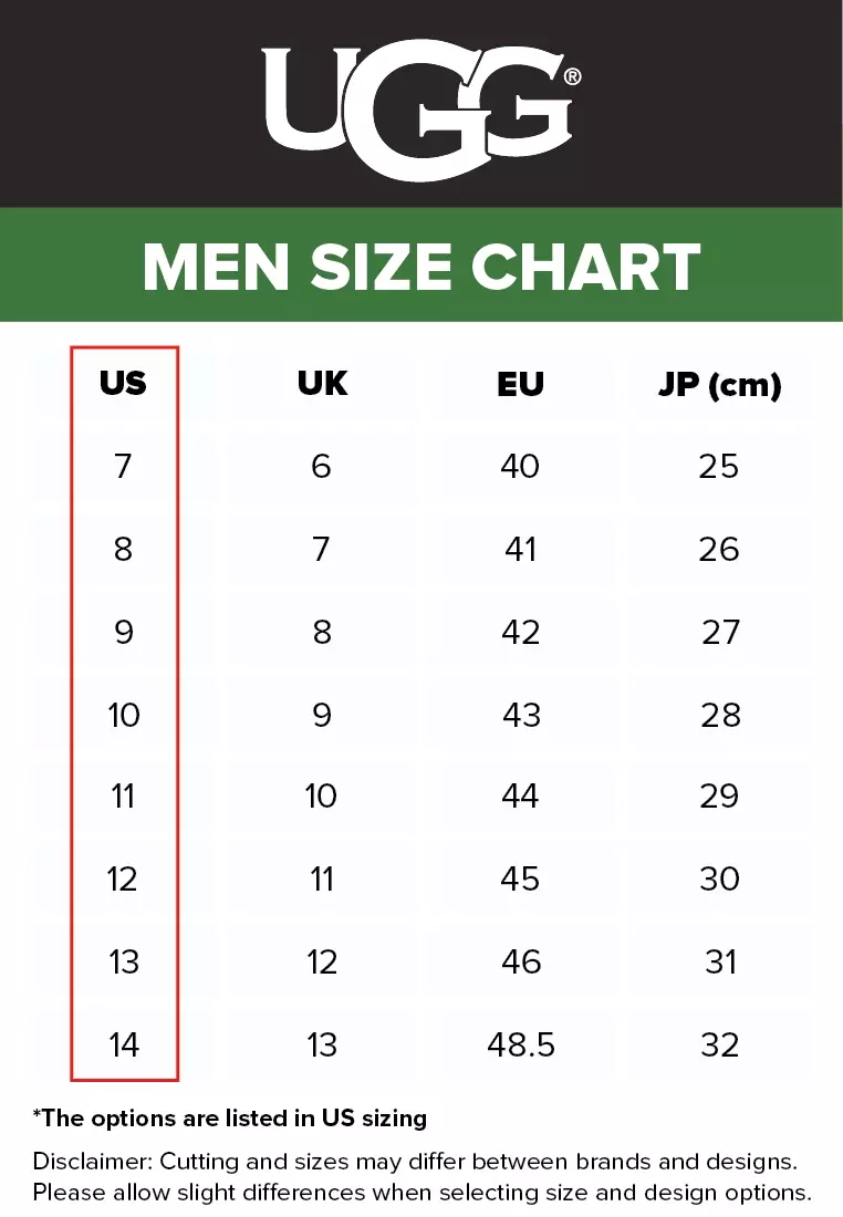 Ugg measurements on sale