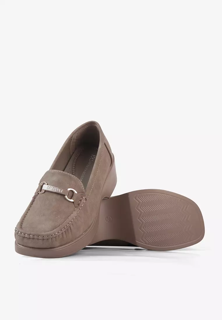 Sepatu Bustong Mules Wedges Slip on Wanita L.Haruka 02