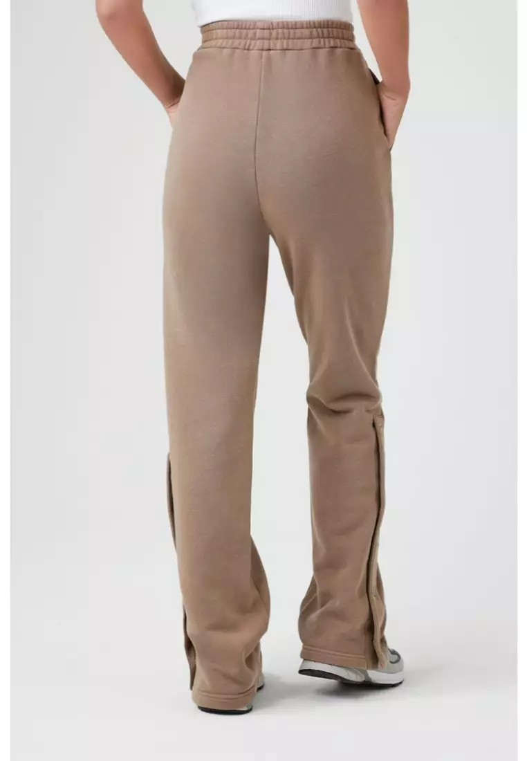 Wide leg fleece sweatpants hotsell forever 21