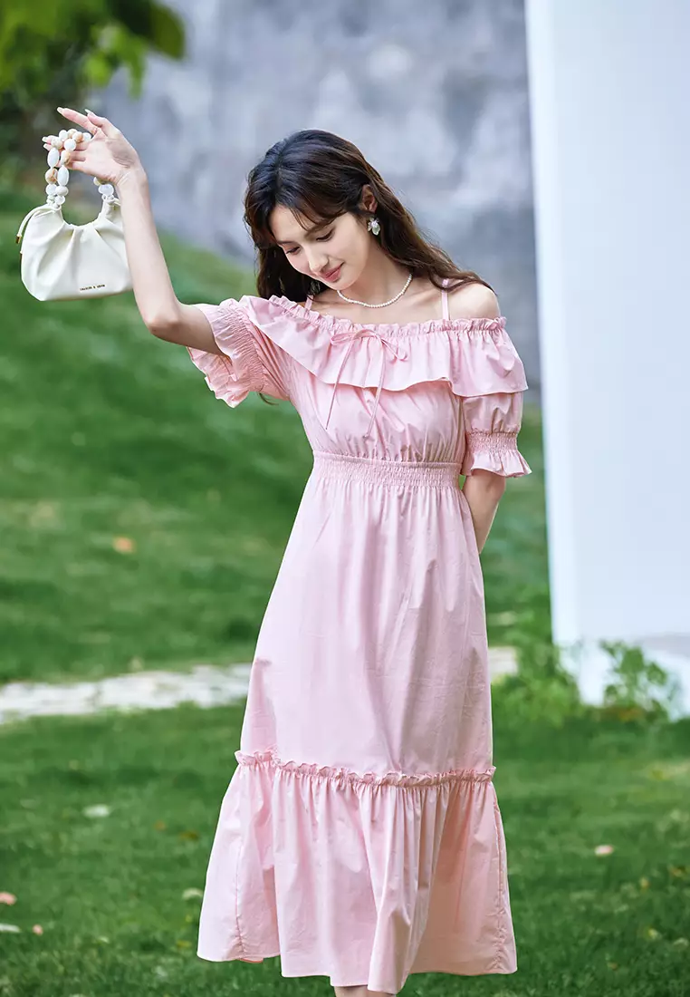 Off-The-Shoulder Bridesmaid Dress