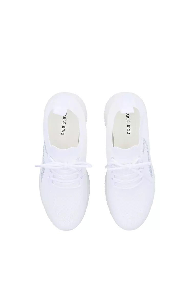 White Walking With Purpose Sneakers