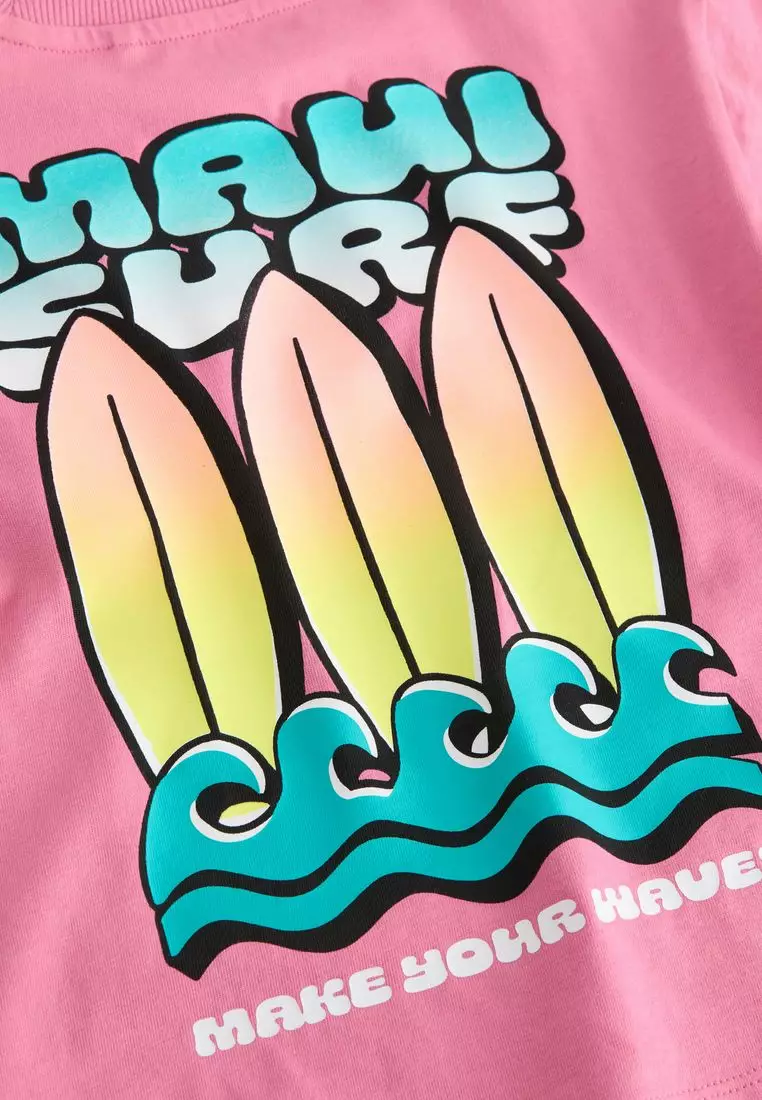 Short Sleeve Back Print T-Shirt