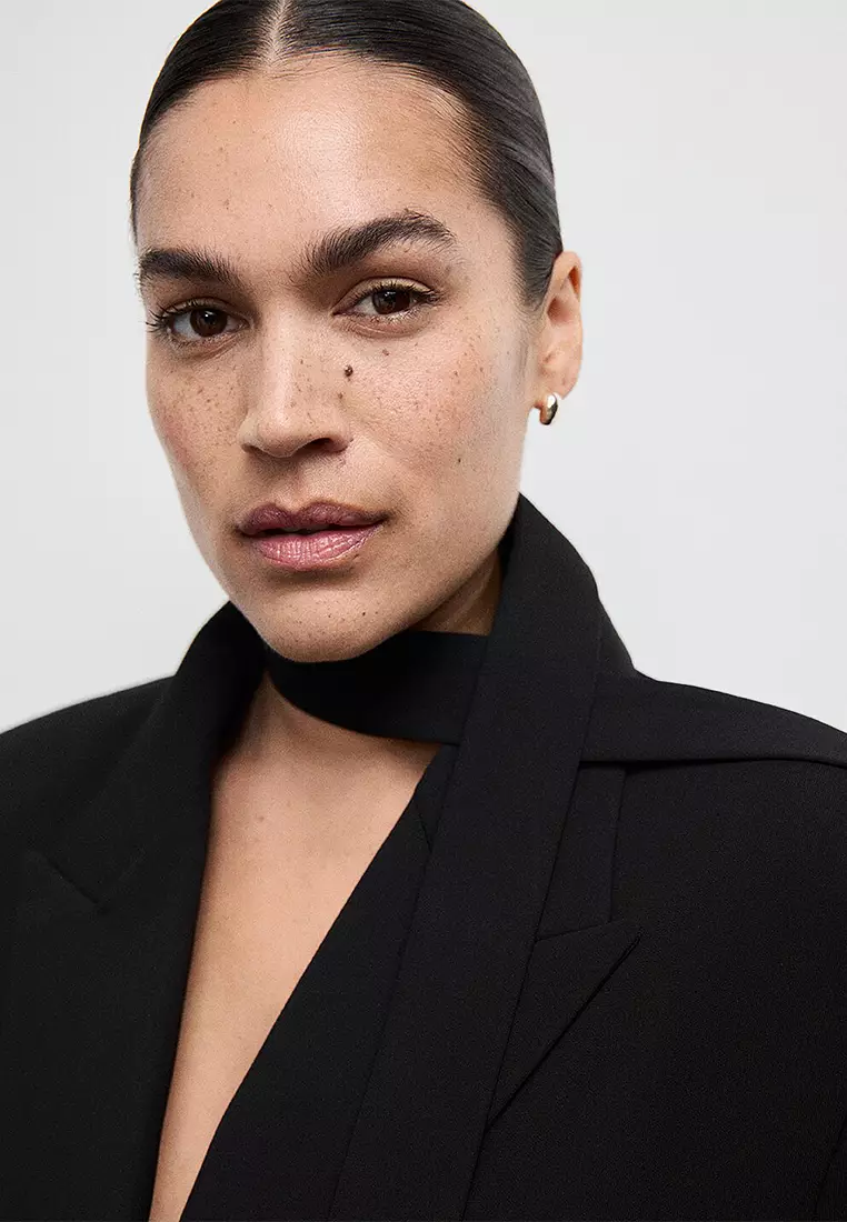 Suit Jacket With Scarf