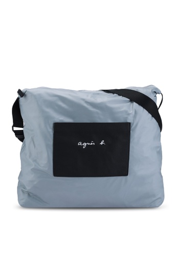agnès b. grey Casual Sling Bag 18D31AC8DDF1CAGS_1