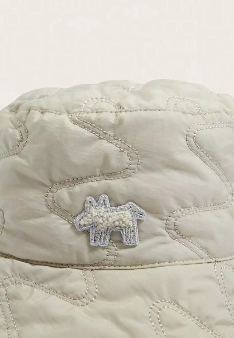 Bimba Y Lola Stone Nylon Bucket Hat