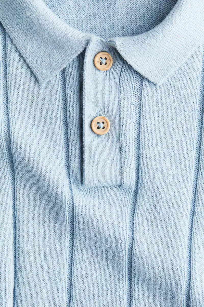 Knitted polo shirt