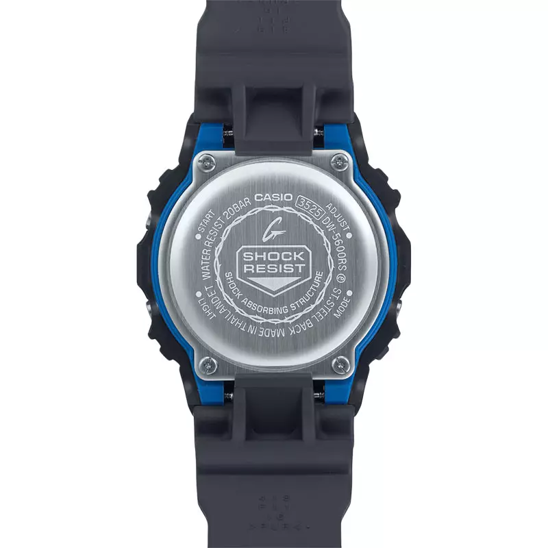 Jam Tangan Pria Casio G-Shock DW-5600RS-8DR Seasonal Collection Digital Dial Grey Transparent Resin Band