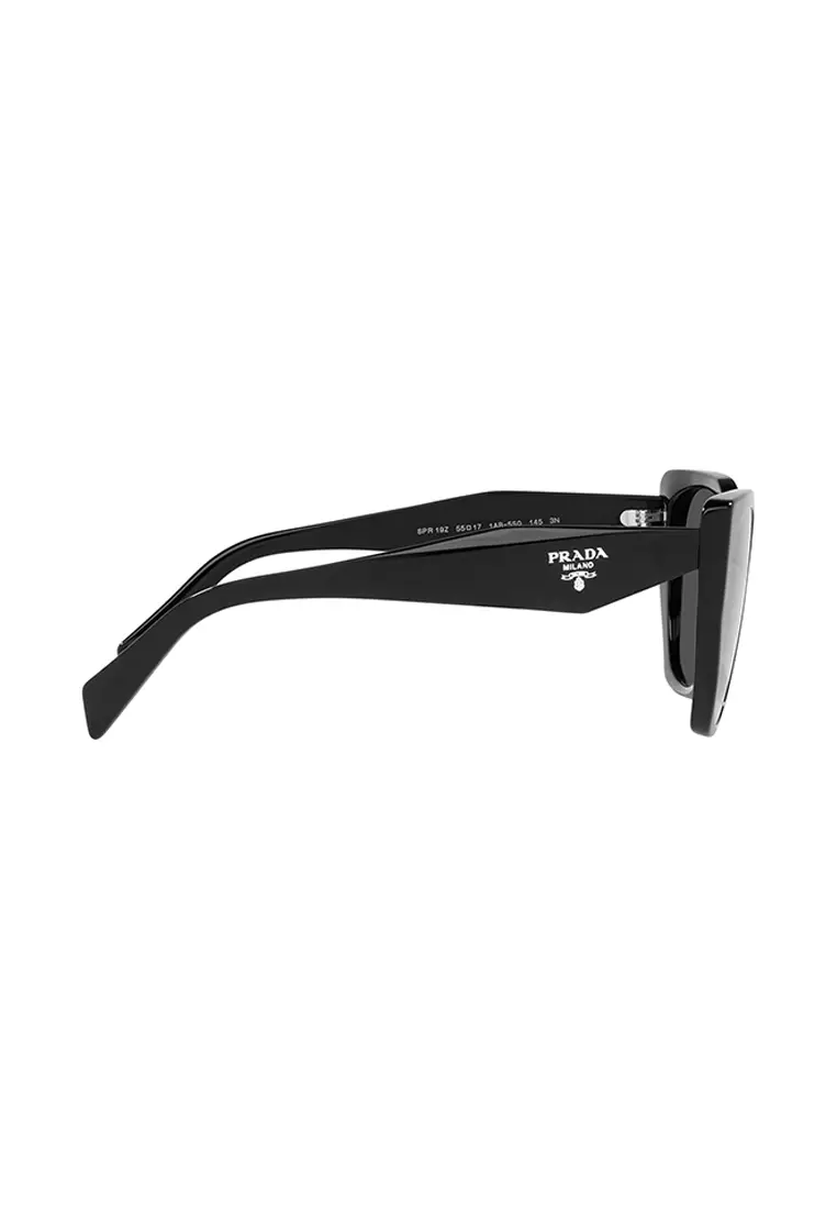 Prada Prada Women's Pillow Frame Black Acetate Sunglasses - PR 19ZSF ...