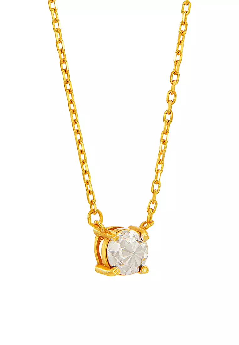 HABIB Oro Italia 916 Yellow and White Gold Necklace GC27570422(5YW)-BI (22K Gold)