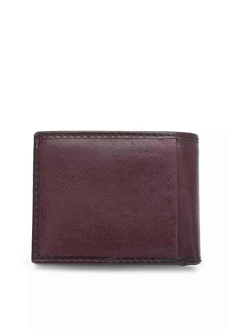 Men's Genuine Leather RFID Short Wallet (Dompet Pendek Pria Kulit Asli RFID Blocking) - Cokelat