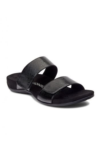 Vionic black Rest Samoa Slide Women's Sandals 775ADSH567B73CGS_1