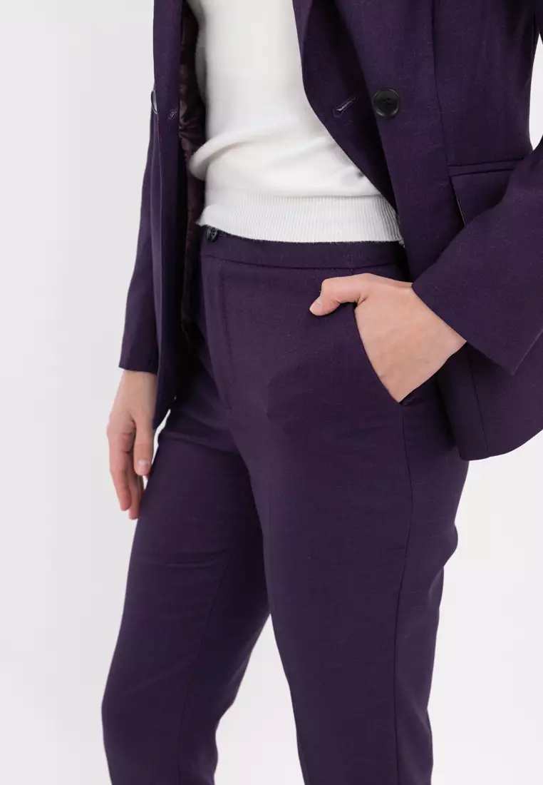 Textured  Suit Blazer with Pants