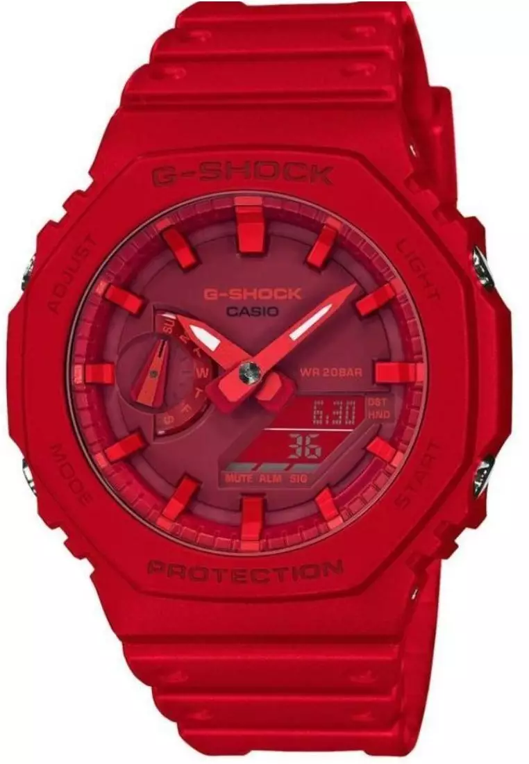 Casio G-Shock GA-2100-4ADR Red Resin Women Watch - Main Image
