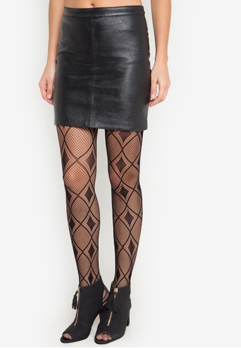 Shop Chase Fashion Diamond Pattern Stockings Online on 