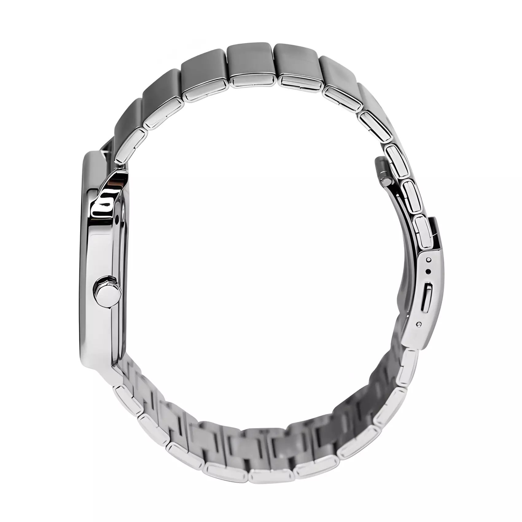 Casio - Jam Tangan Chronograph Pria - Silver Black - Stainless Steel - MTP-M306D-1AV