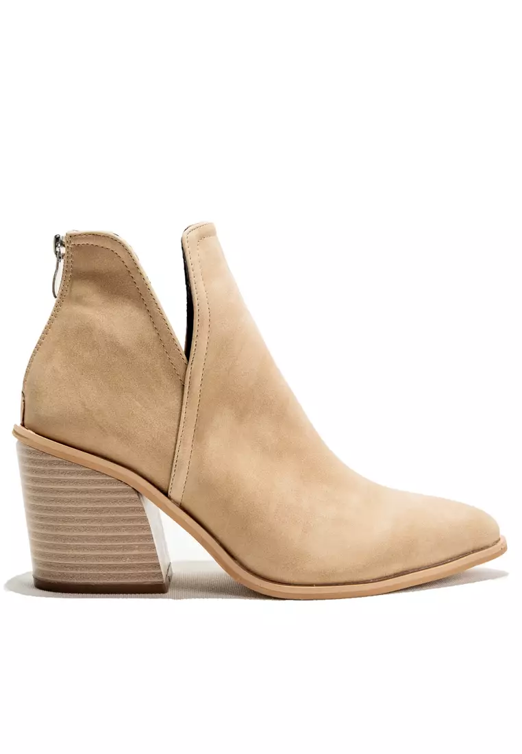 8CM Synthetic Suede Ankle Boots WTY1189-1