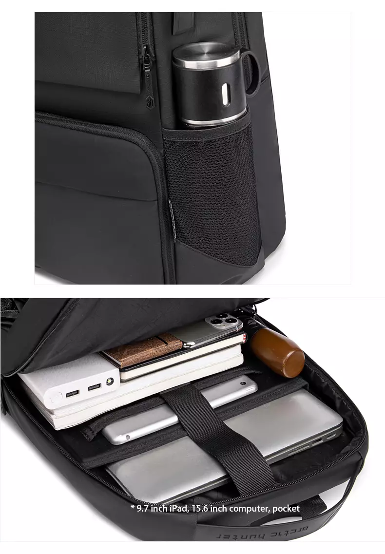 Arctic Hunter B00532 Tas Ransel Backpack Laptop Kerja pria 15.6 Inch USB - RED