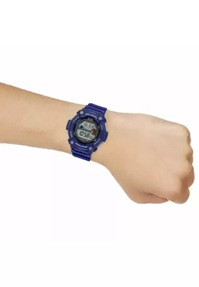 線上選購Casio Watches Casio Men's Digital Watch WS-1300H-2AV Blue